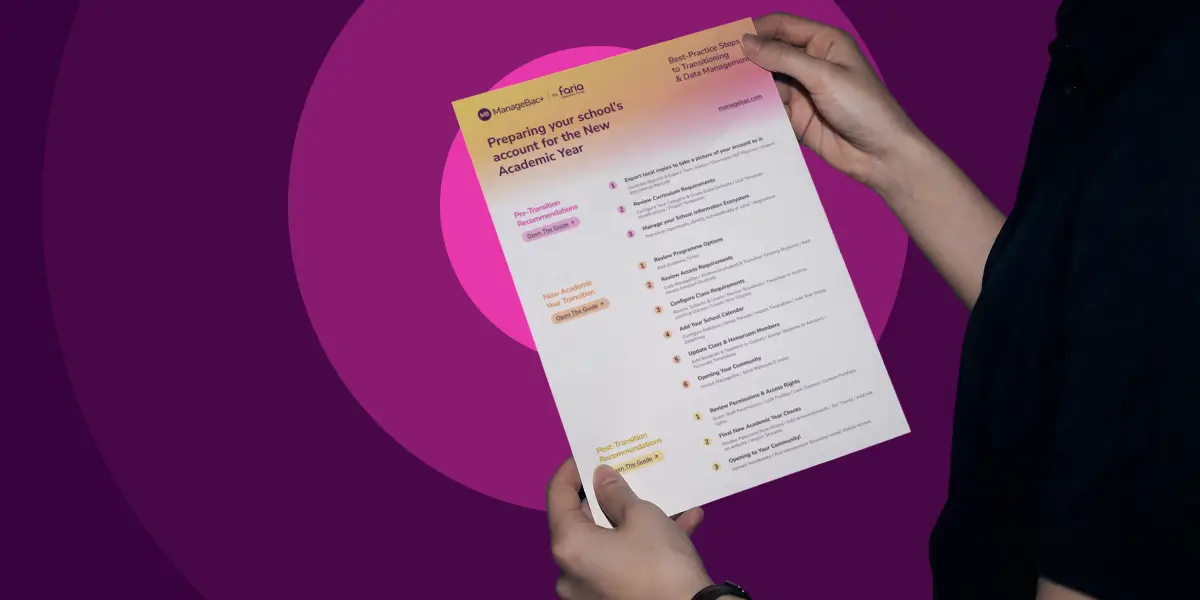 Preparing for the New Academic Year - Checklist - ManageBac+